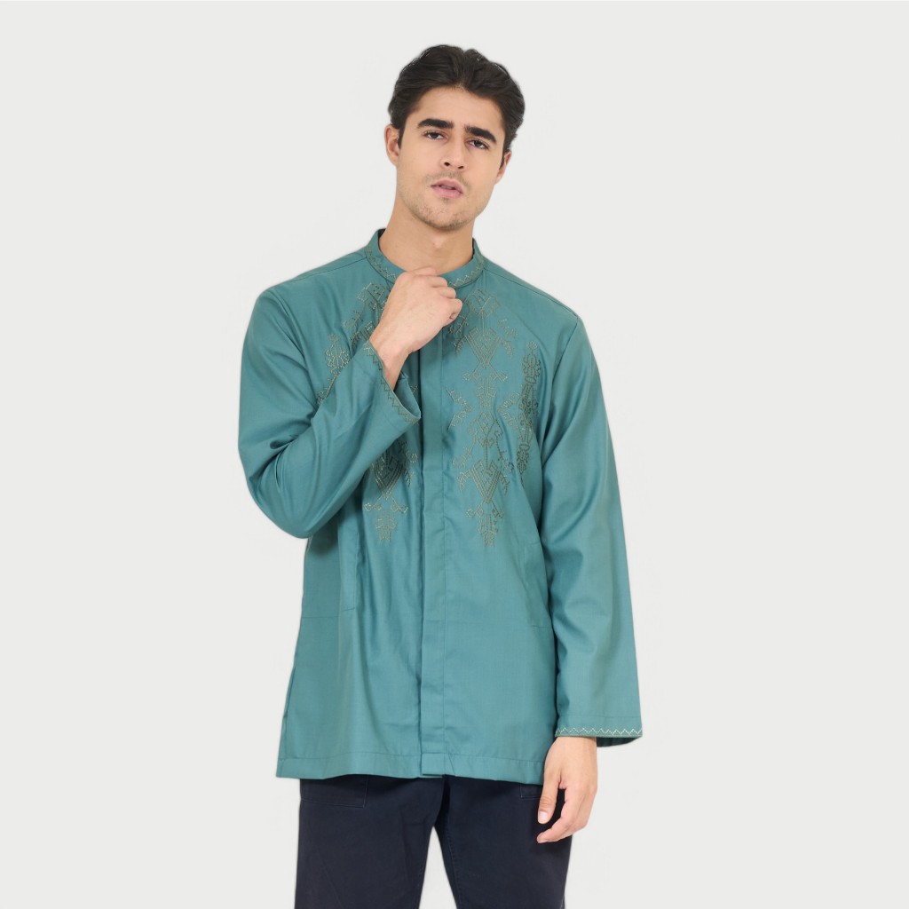 Preview By Itang Yunasz / Koko Preview / Preview Lengan Panjang / Koko All Varian Green Limited #1