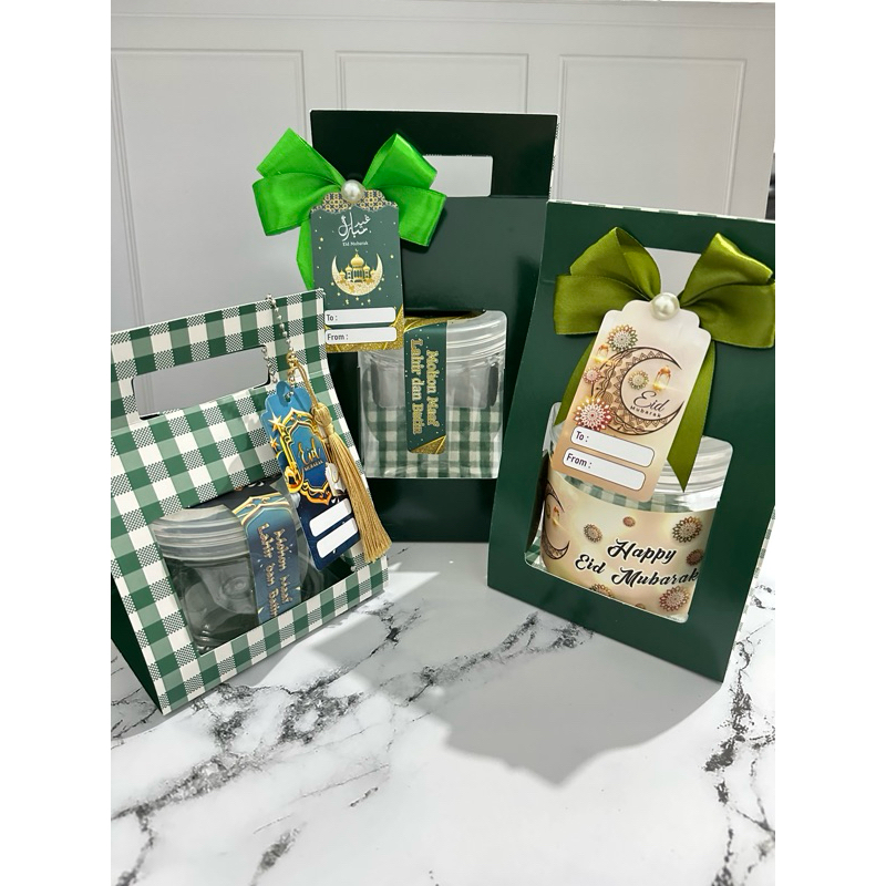 

KEMASAN TENTENG TOPLES TABUNG 600ML | BOX HAMPERS LEBARAN/ PARCEL IDUL FITRI/ KOTAK HAMPERS LEBARAN