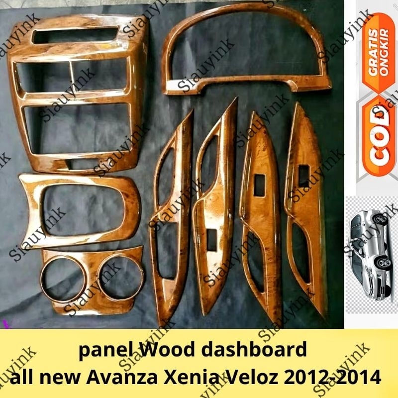 panel wood Dashboard all new Avanza Xenia Veloz 2012 2013 2014