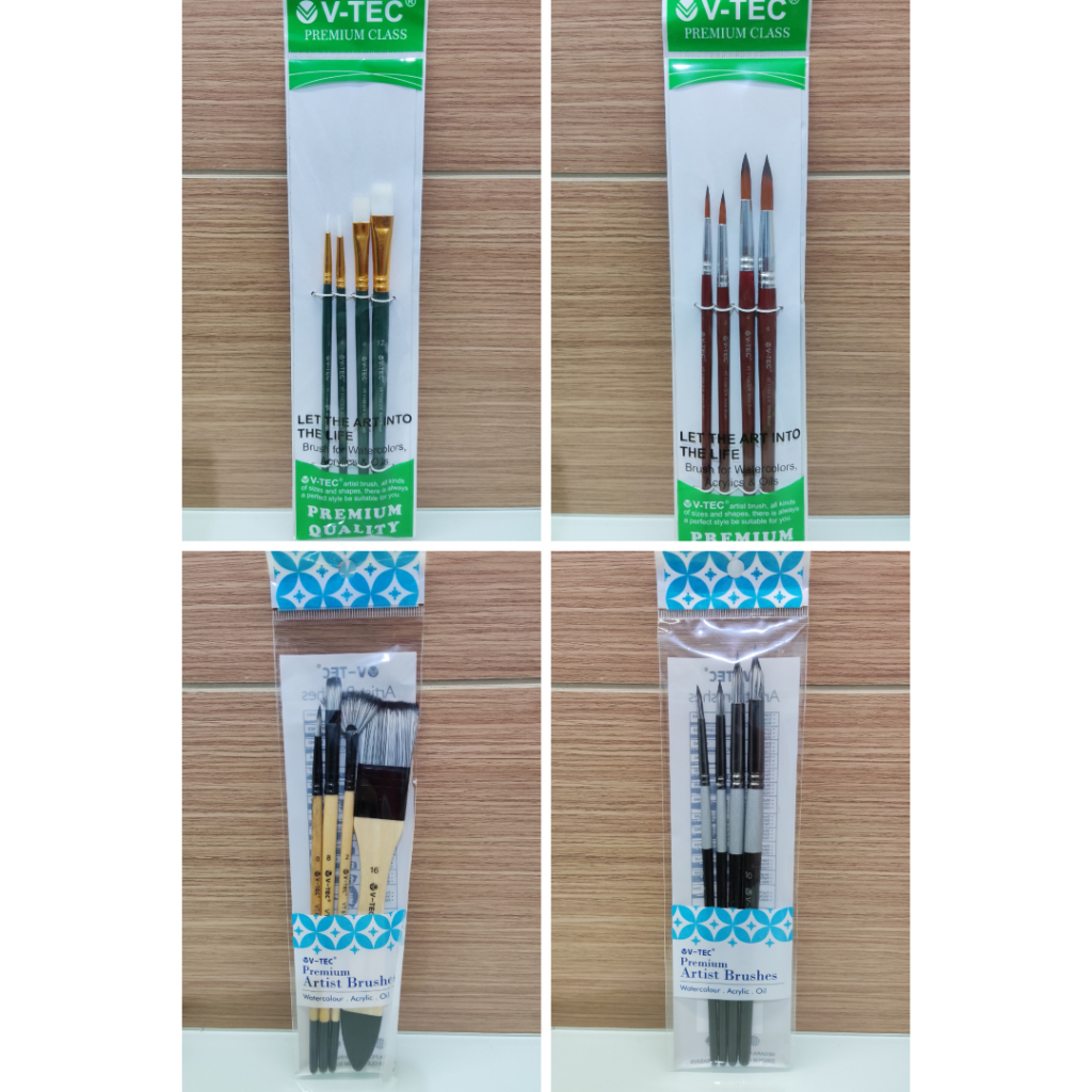 

Brush / Kuas Cat Air / Cat Minyak / Lukis / Acrylic V-TEC SET