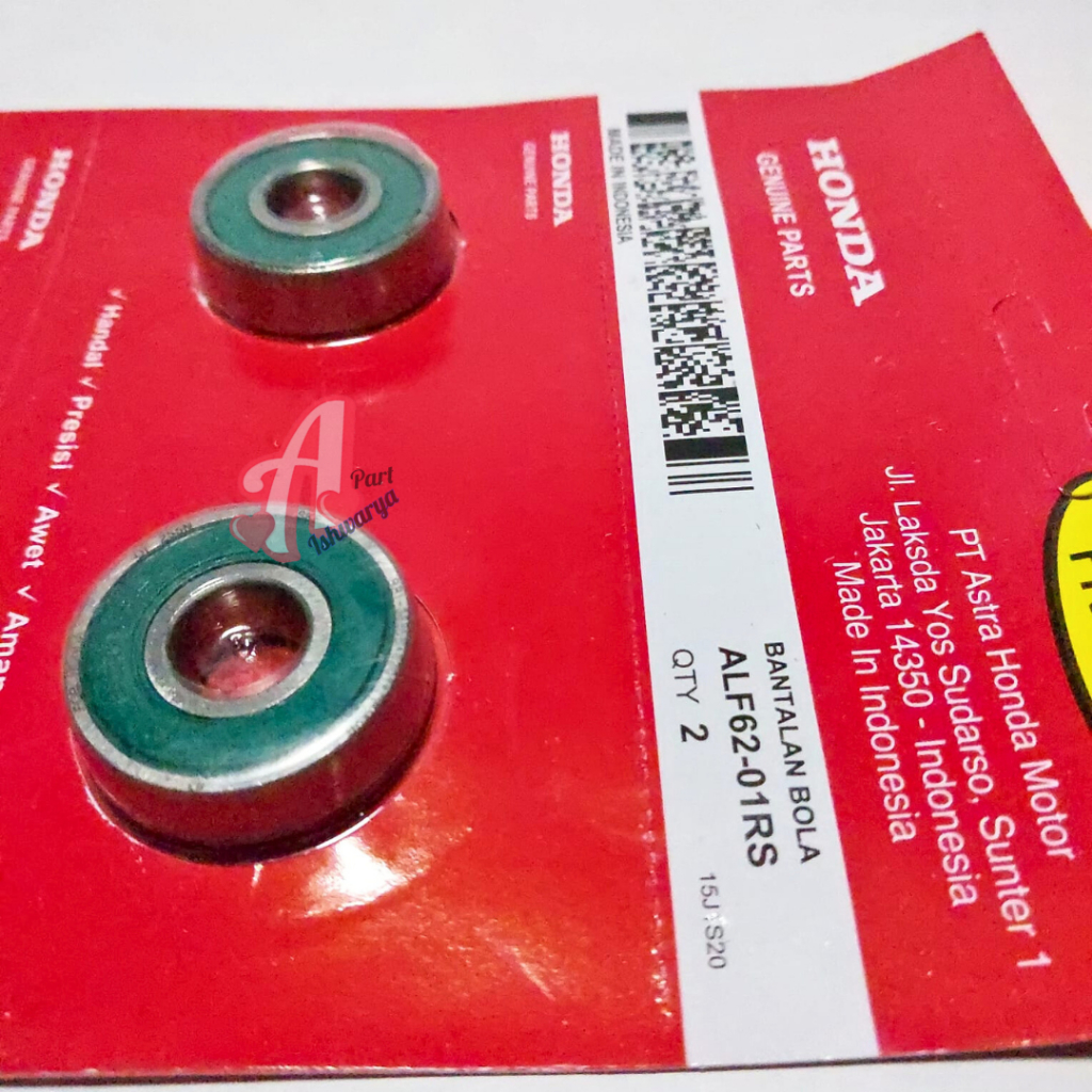 BEARI5G LAHER 6201 KLAKER RODA DEPAN AHM VARIO BEAT SPACY 2PCS BEARING KLAKER LAHAR RODA DEPAN 6201