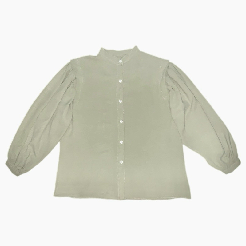 Mahita Crinkle Shirt by Loewy - Mint | Kemeja Crinkle Wanita | Blouse Wanita