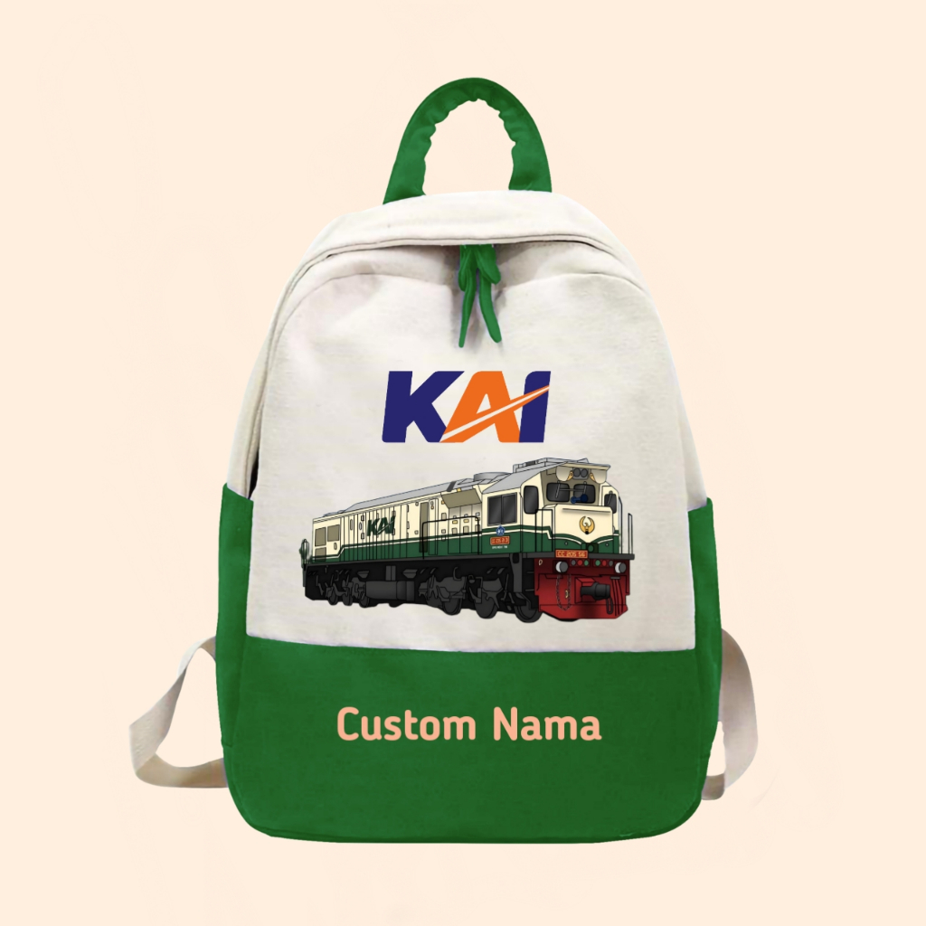 Tas anak kereta api indonesia kereta lokomotif free cetak nama