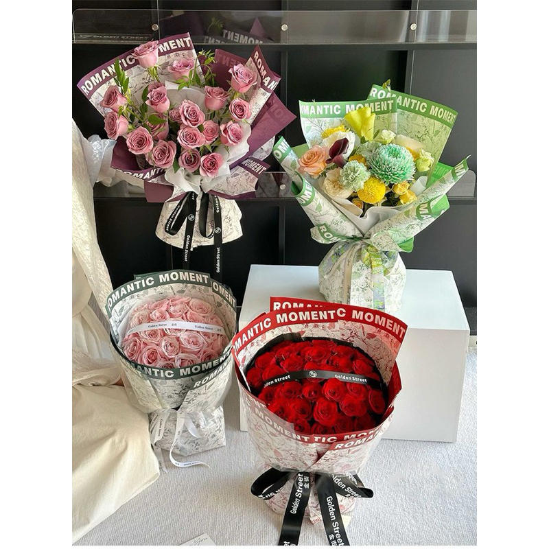 

Flower Wrapping Valentine Days Romantic Moment