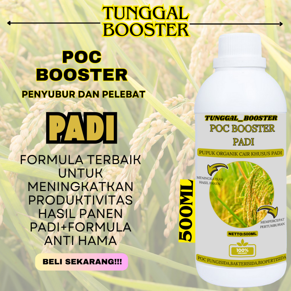 Pupuk Organik Cair Khusus Tanaman Padi Premium Kemasan 500ml