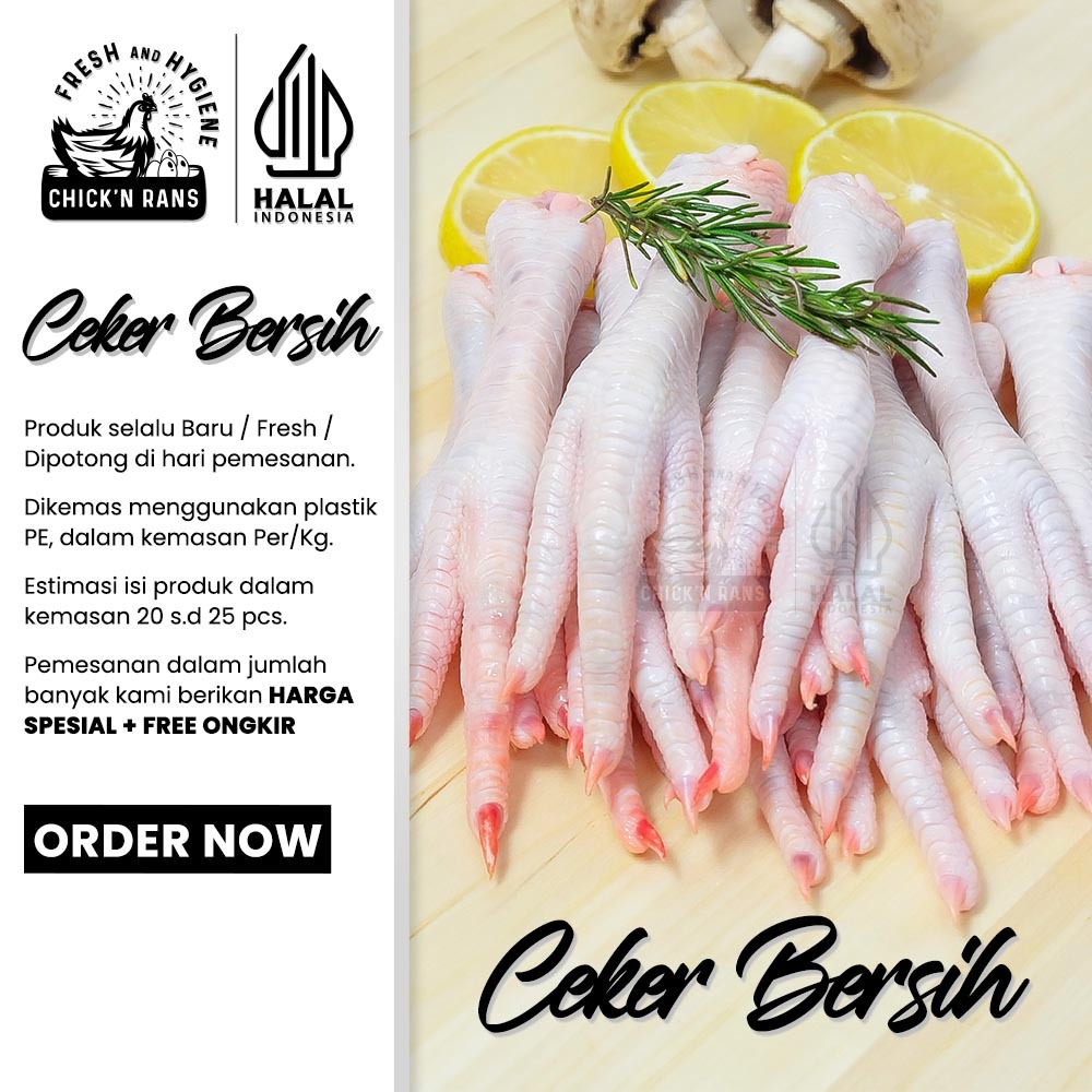 

Ceker Ayam Fresh/Frozen 1kg