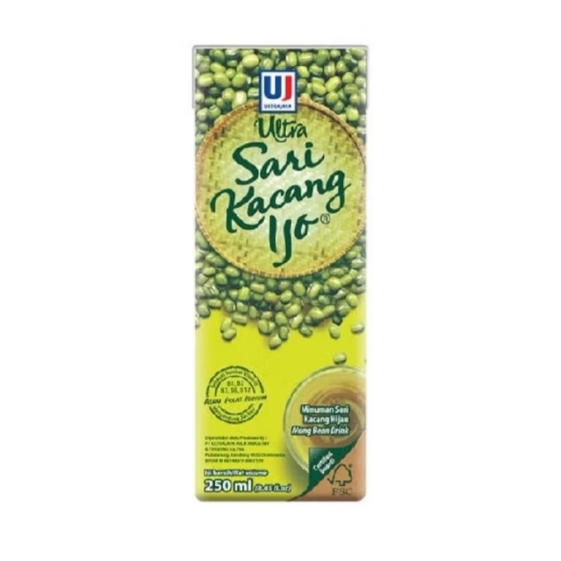 

ULTRA SARI KACANG IJO 250 ML( ISI 1 PCS)