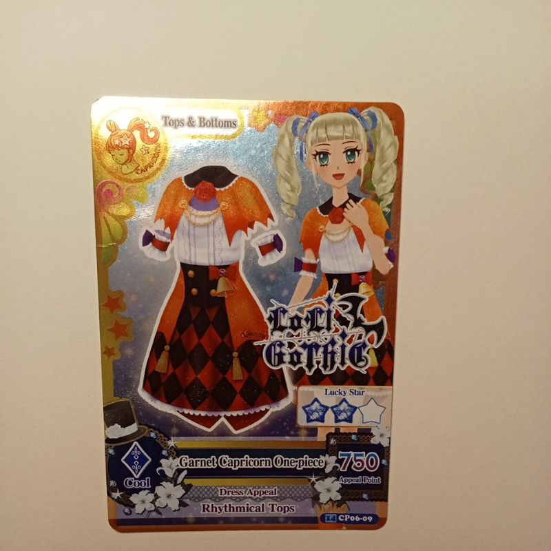 Aikatsu card Yurika Todo LOLY GOTHIC