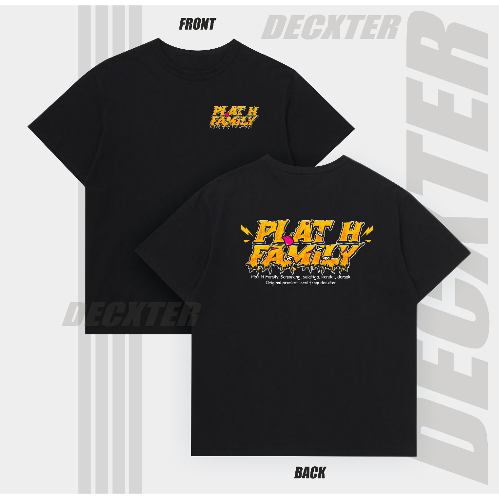 Kaos Plat H Racing Family Semarang Salatiga Kendal Demak