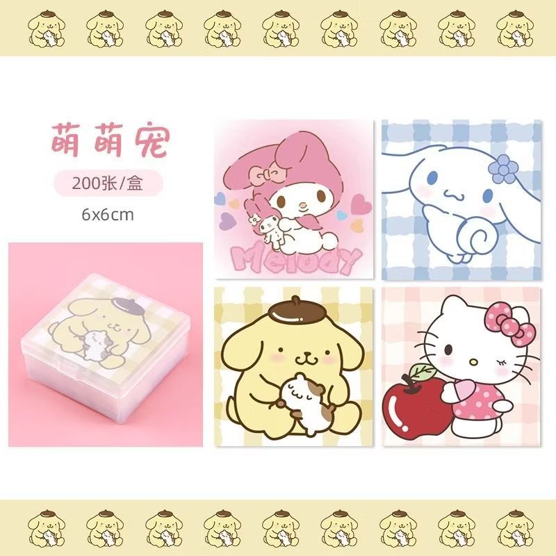 

[ TWI_01 ] Sanrio Paper 100lembar set Kertas sanrio Dengan Box