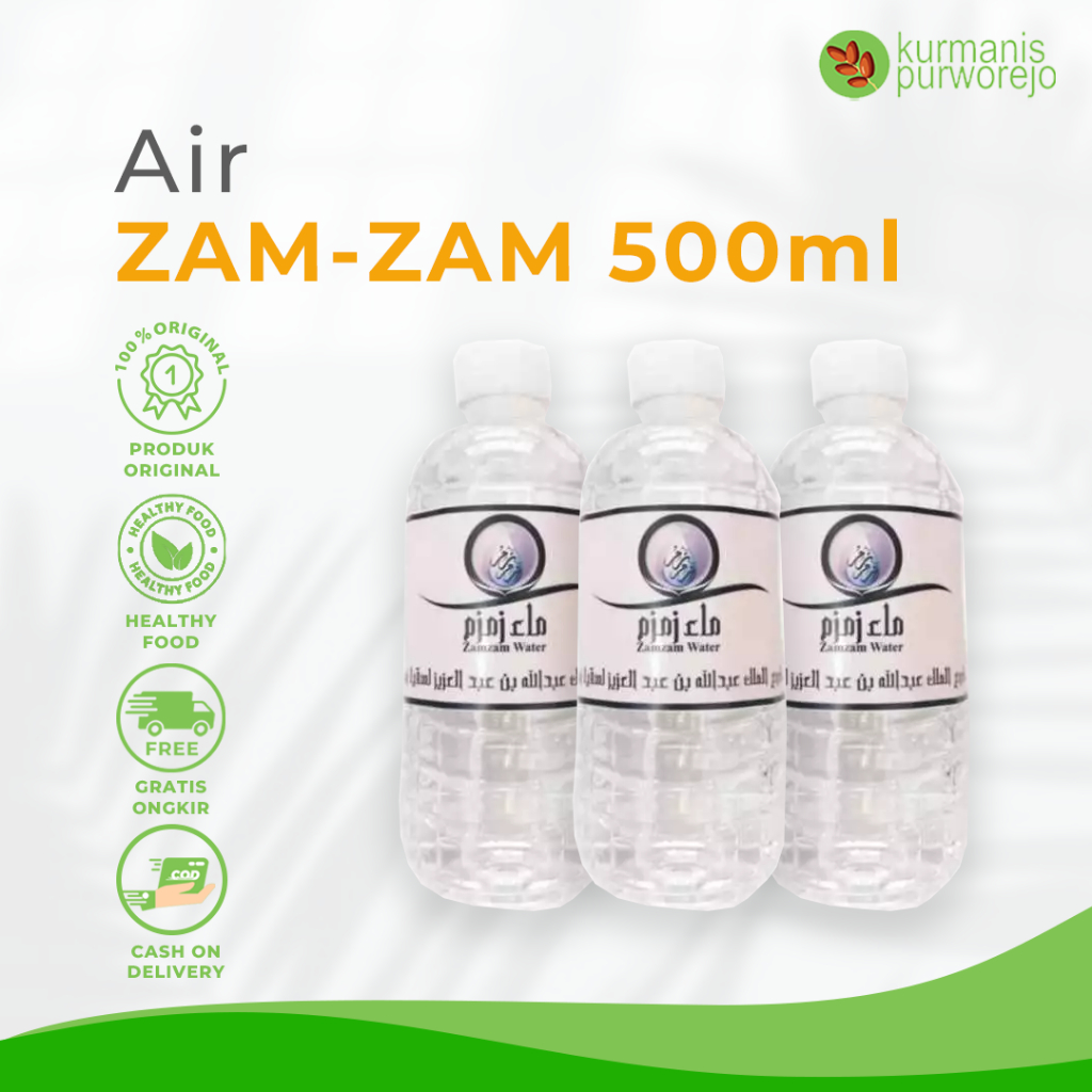 

Air Zam Zam Original Kemasan 500 ml asli Mekkah - Oleh oleh Haji dan Umroh