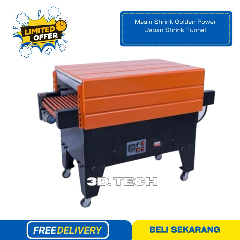 Mesin Shrink Golden Power Japan Shrink Tunnel Mesin Penyusut Plastik BS-4225
