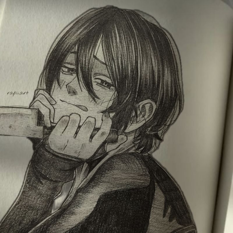 

jasa gambar anime/karakter bnw artstyle, bisa request & bisa cod