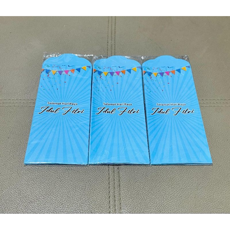 

Amplop Besar THR Lebaran 2025 Motif UCAPAN IDHUL FITRI BIRU 1 Pax 7 Lembar