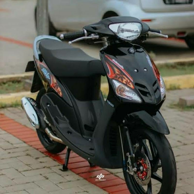 Mio Sporty Hitam Striping Mio 2005 Hitam Sticker Lis Standar Ori Yamaha Mio Sporty Hitam 2005