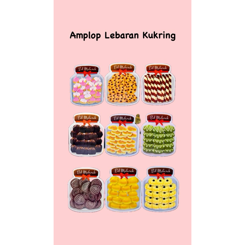 

Amplop lebaran lucu 3D kue kering isi 5pcs