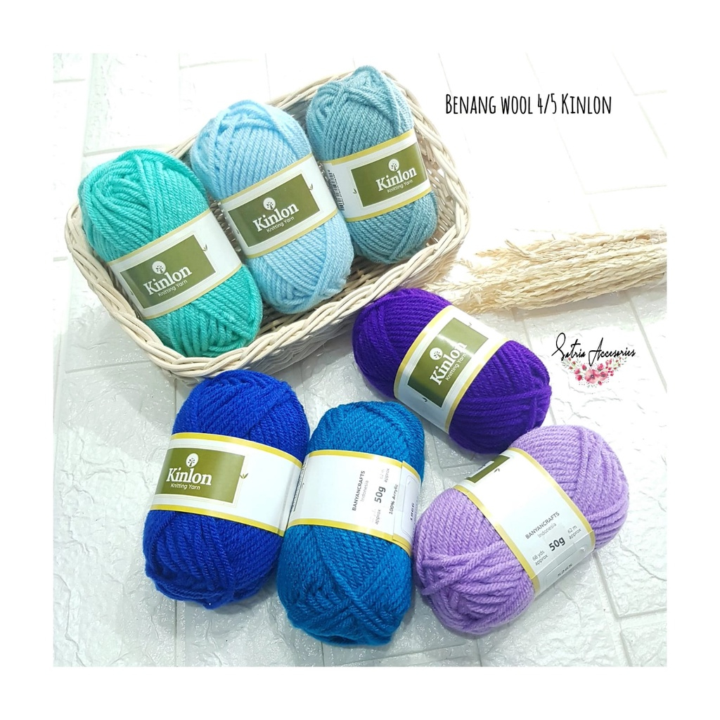 Benang Wool Kinlon Acrylic/Kinlon Knitting Yarn/Benang Rajut Karpet Akrilik Part 2