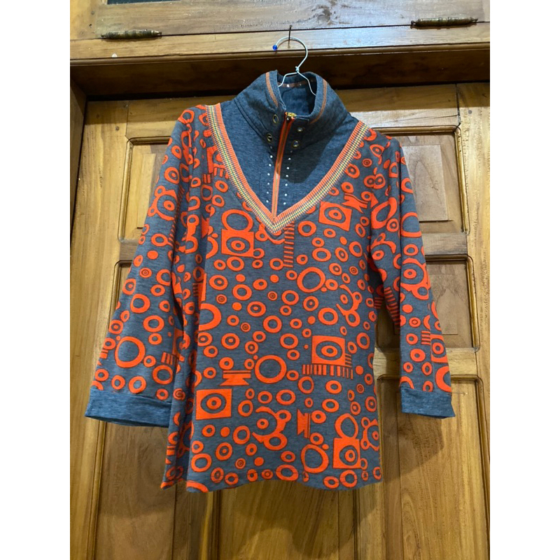 kaos orange wanita