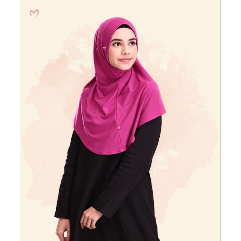 bergo inner syar'i bahan  jersey 1 pasmira dengan tali bahan jersey