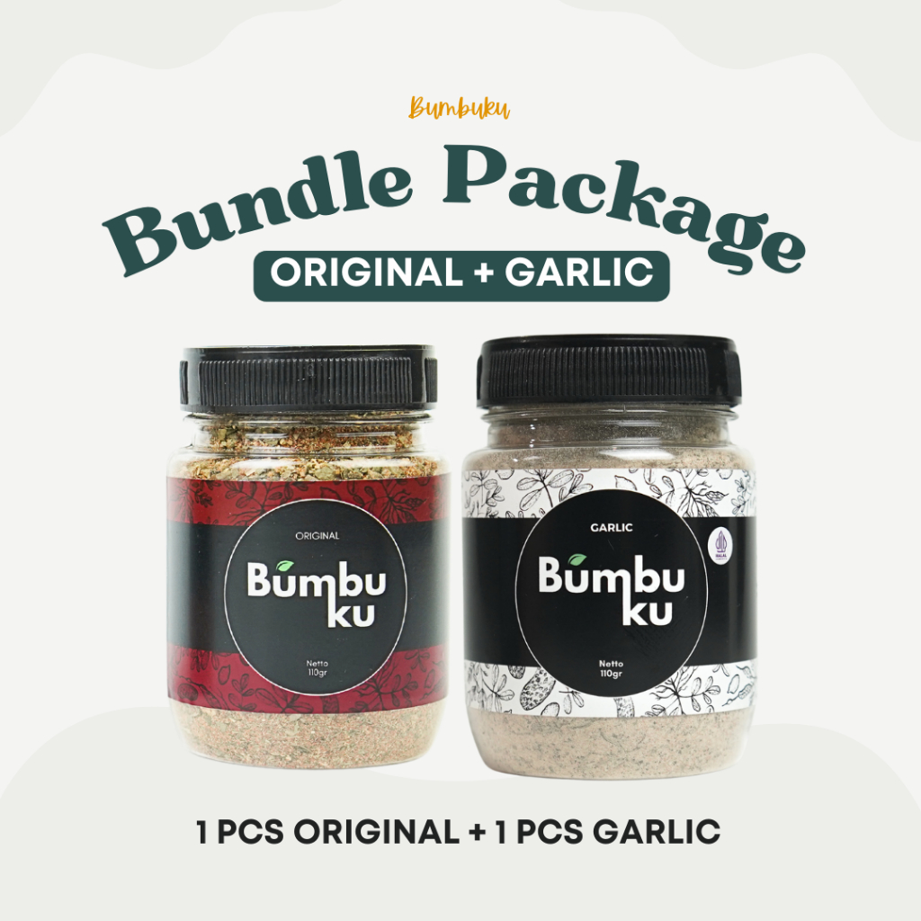 

BUMBUKU Dry Rub Marinasi Rendah Kalori Bumbu Masak Serbaguna Bundle 110g x2 pcs (Original/Curry/Garlic)