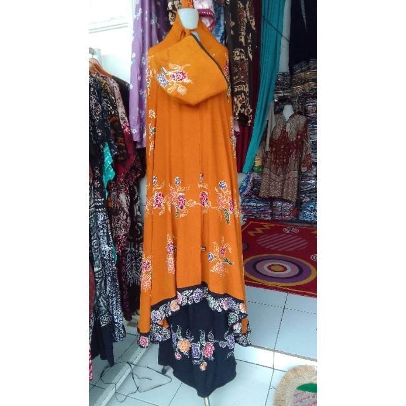 mukena batik encim potongan batik cap batik Pekalongan