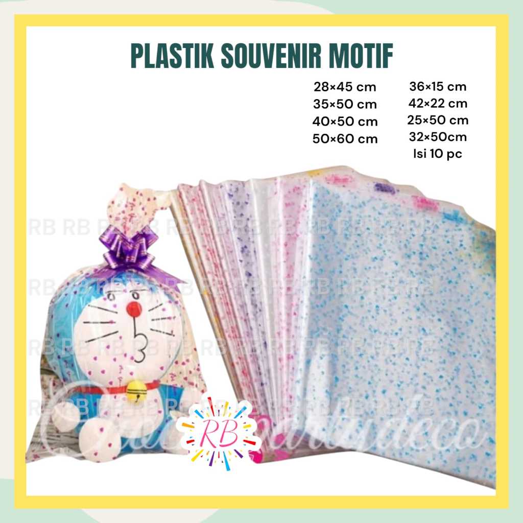

(10pc) Plastik OPP ulang tahun motif kecil sedang besar kantong plastik souvenir ultah polos murah