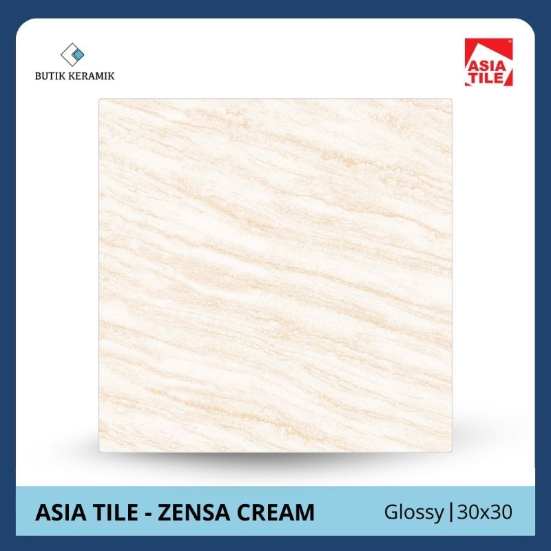 Keramik 30x30 cm | Asia Tile | Zensa Series | Glossy | Grade A | Keramik Lantai | Ubin Lantai |