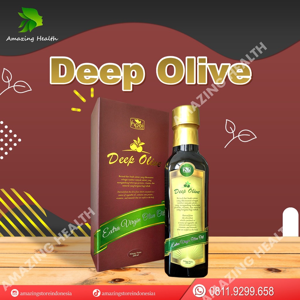 Deep Olive Extra Virgin Olive Oil Minyak Zaitun HNI HPAI Original