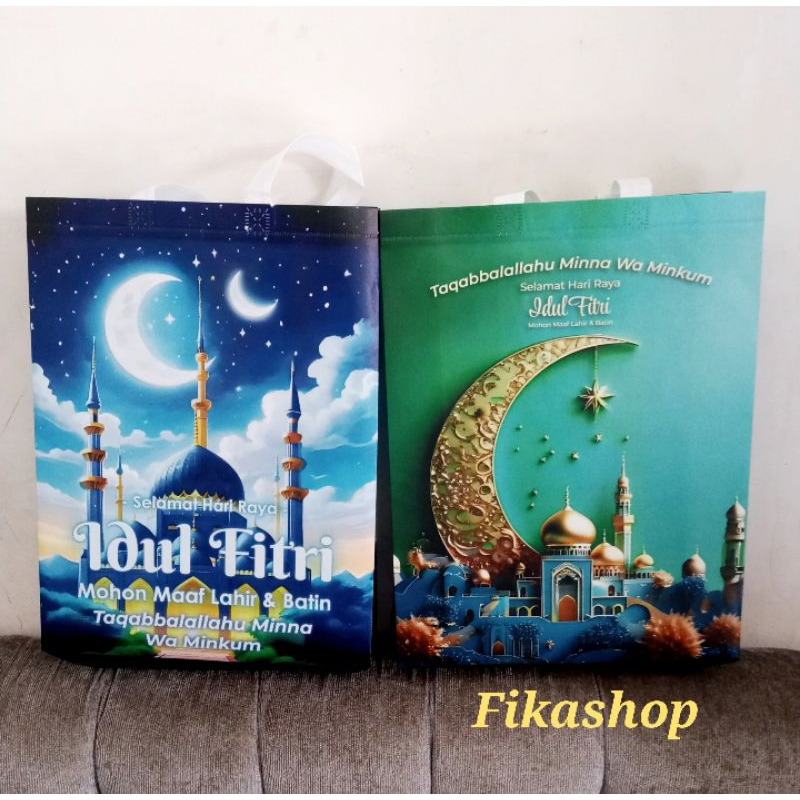 

goodie bag idul Fitri /tas hampers lebaran laminasi (30*40*8) satuan
