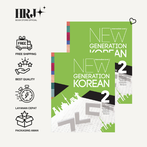 Buku Belajar Bahasa Korea : New Generation Korean Intermediate Level Textbook + Workbook