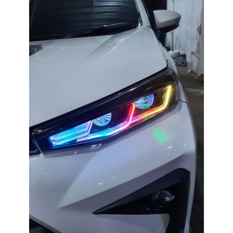 SET HEADLAMP CUSTOM BILED new AVANZA/XENIA (BILED+SLIMFRAME RGB)