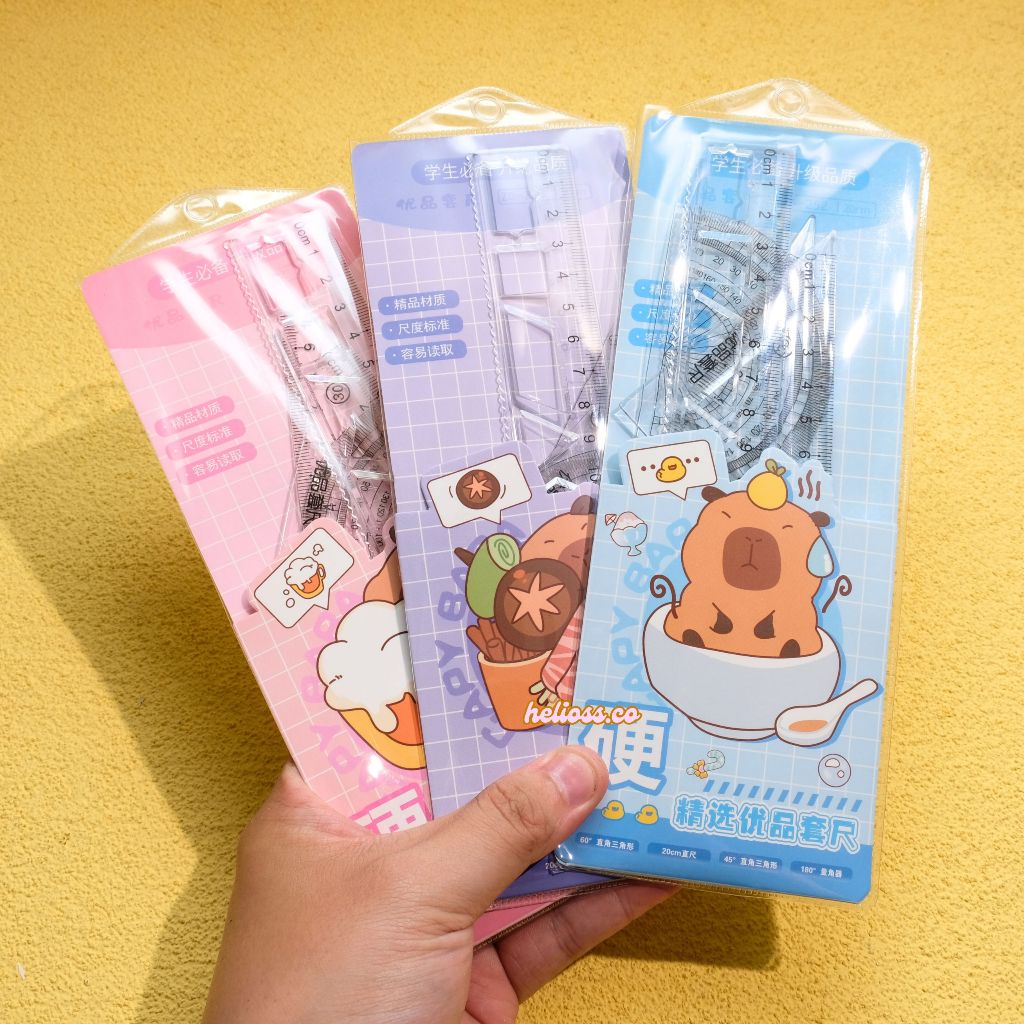 

PENGGARIS SET 4 IN 1 CAPYBARA GARISAN PENGGARIS KAPIBARA CAPPYBARA PENGGARIS RULER SET BUSUR DERAJAT HELIOSS.CO
