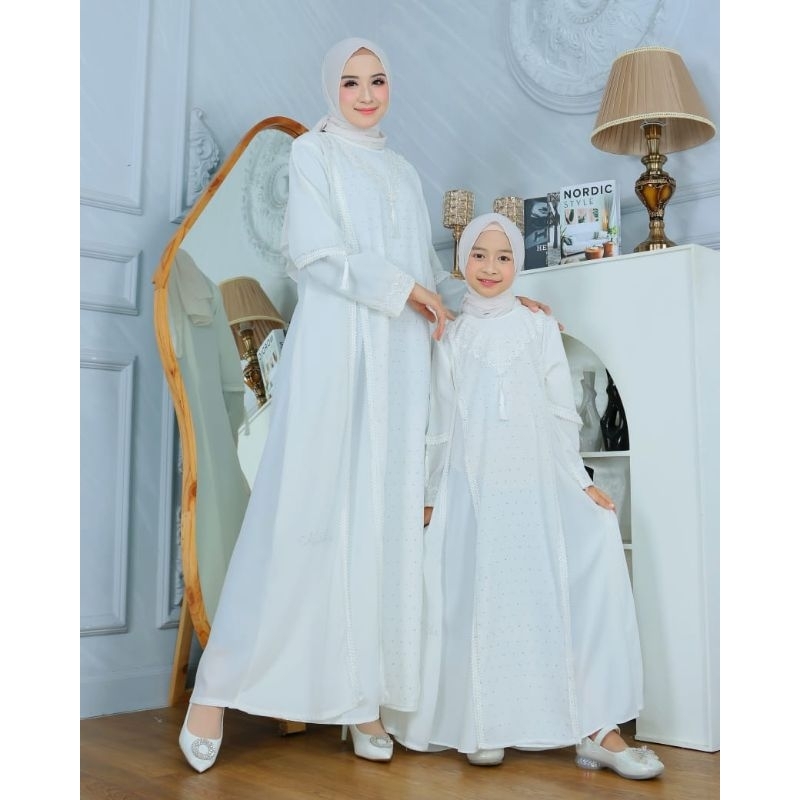 ABAYA PUTIH MEWAH