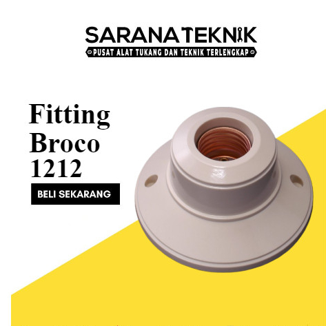 1212 FITTING LAMPU BROCO BULAT 1212 / Fitting plafon broco bulat / fitting plafon