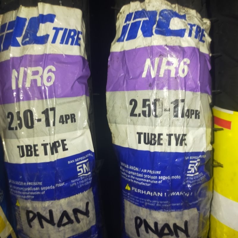 Ban IRC motif Kotak NR6 dan SP1 250/275/300 Ring 17 Original