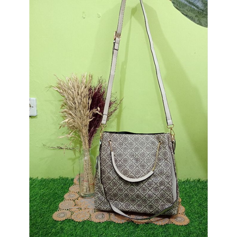 Tas Aolong 3 In 1 Tas Slempang Wanita Fashion Tas Rijek Bahan Kulit PU Waterproof>Tas Elegant & Taha