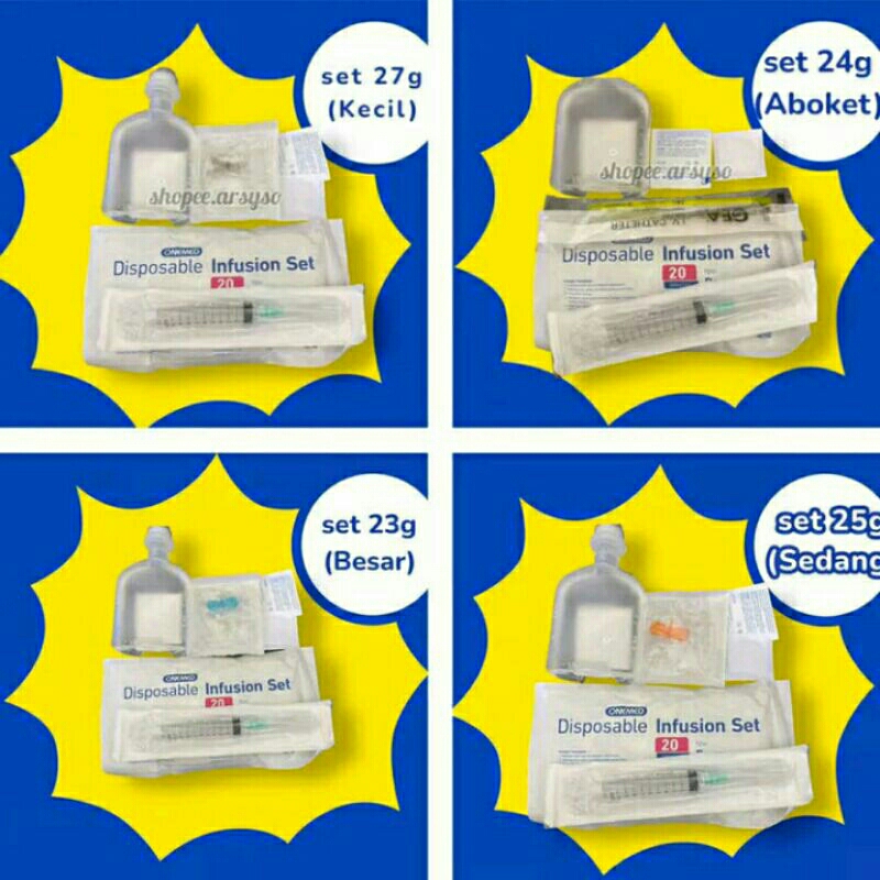 

infus set lengkap alat infus set whitening lengkap infuse kardus paking