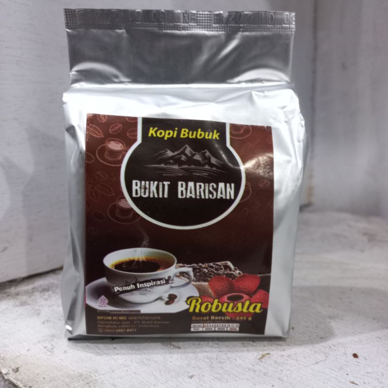 

KOPI BUBUK BUKIT BARISAN/KOPI BUBUK HITAM 250gr /100% KOPI ASLI BENGKULU 1pack 250gram