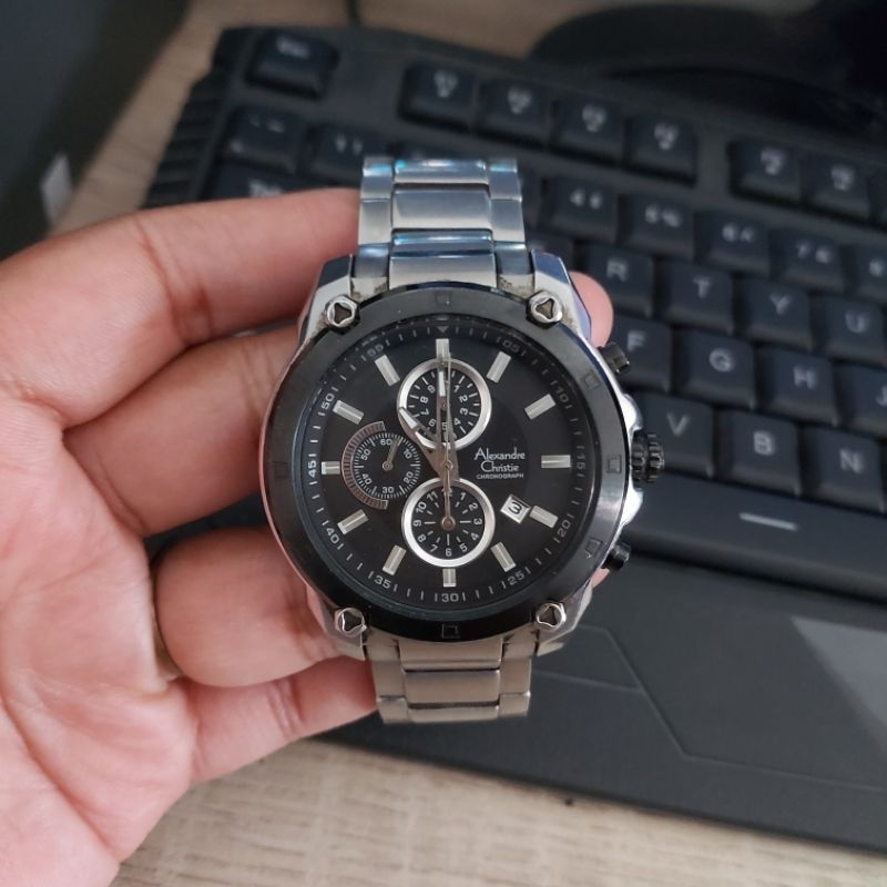 PRELOVED JAM TANGAN PRIA ALEXANDRE CHRISTIE AC6223 AC 6223 ORIGINAL SECOND