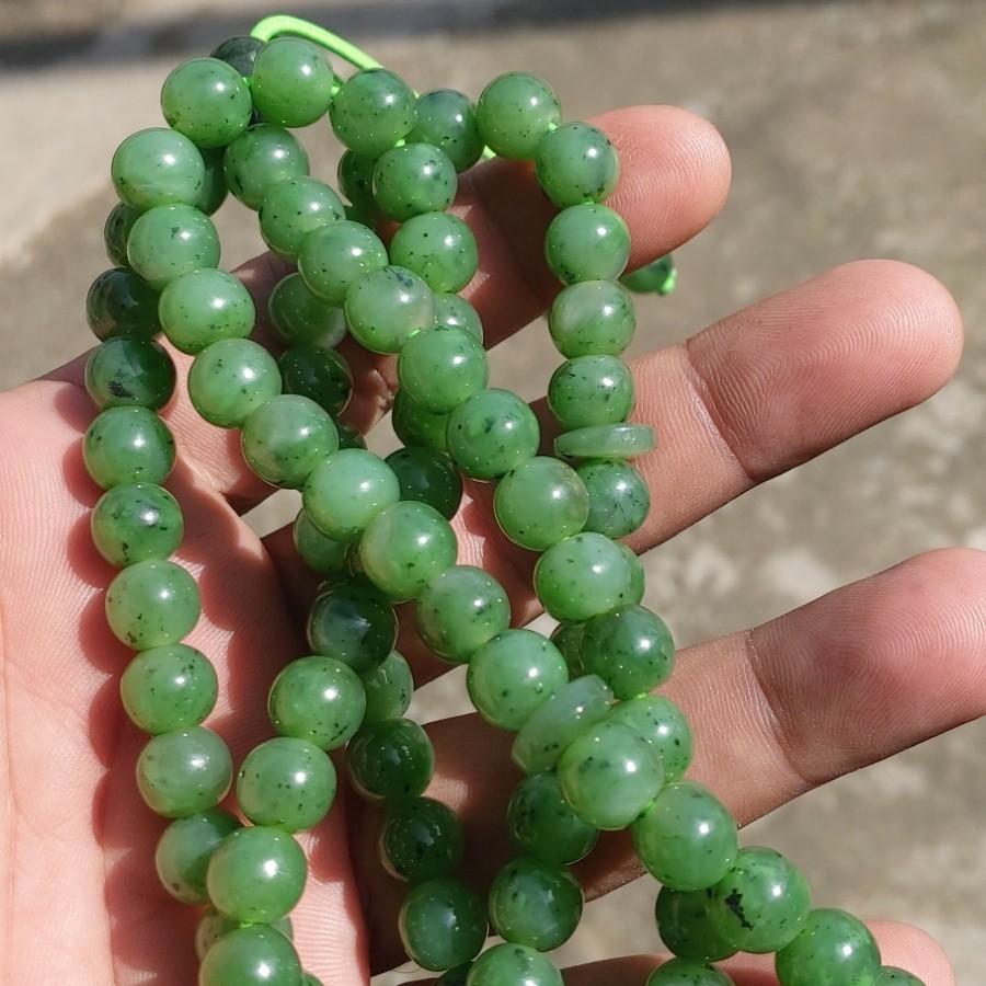 tasbih batu giok hijau nephrite terbaik HQ aceh
