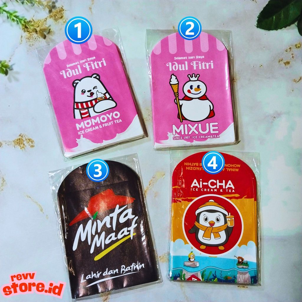 

(10 pcs) Amplop Lebaran Motif Gerai Makanan 2025
