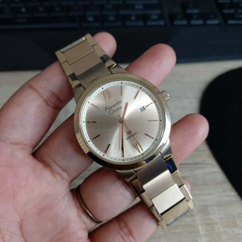 PRELOVED JAM TANGAN PRIA ALEXANDRE CHRISTIE AC8544 AC 8544 ORIGINAL SECOND