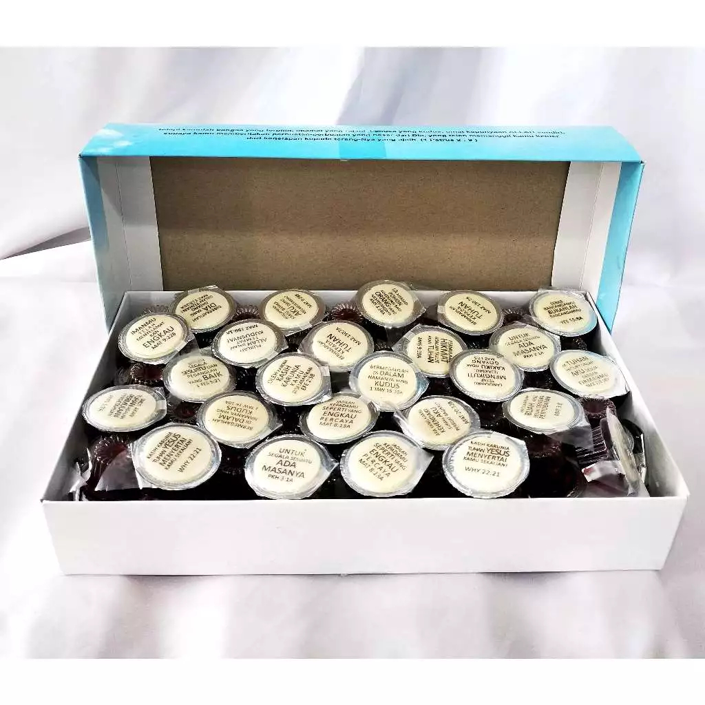 LivingHope - Anggur Cup Perjamuan Kudus - Plus Hosti Galilea Ayat Isi 100 Pcs Box - SC010