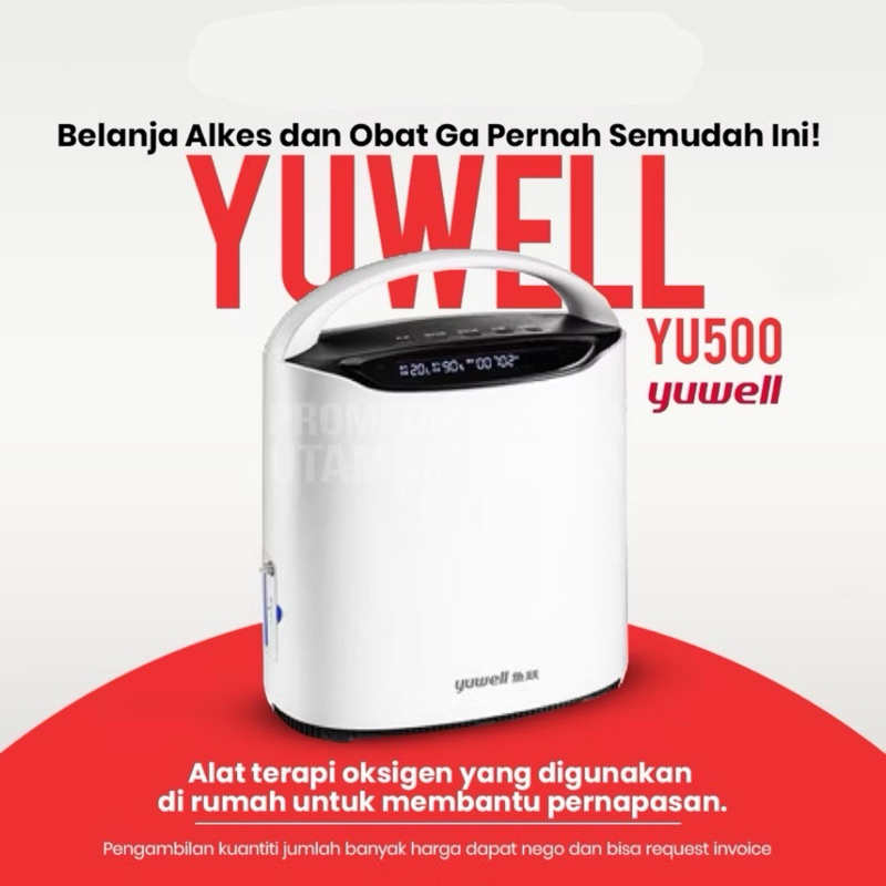 Yuwell 8F-5AW Oxygen Concentrator Mesin oksigen Yuwell YU500 YU 500