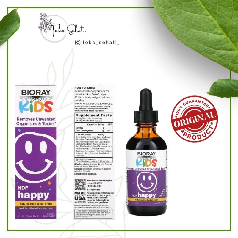 Bioray NDF : FOCUS, HAPPY, IMMUNE, SLEEPY, TUMMY, CALM