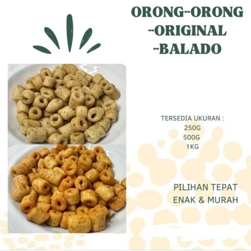 

Orong orong original/ Balado/Or Minitop/ Orong orong Rapuh