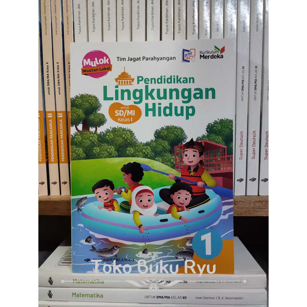 Buku PLH Pendidikan Lingkungan Hidup Kelas 1 2 3 4 5 6 SD Kurikulum Merdeka Erlangga