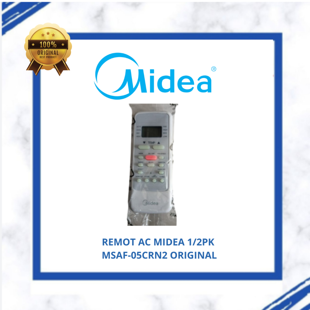 REMOT AC MIDEA 1/2PK MSAF-05CRN2 ORIGINAL
