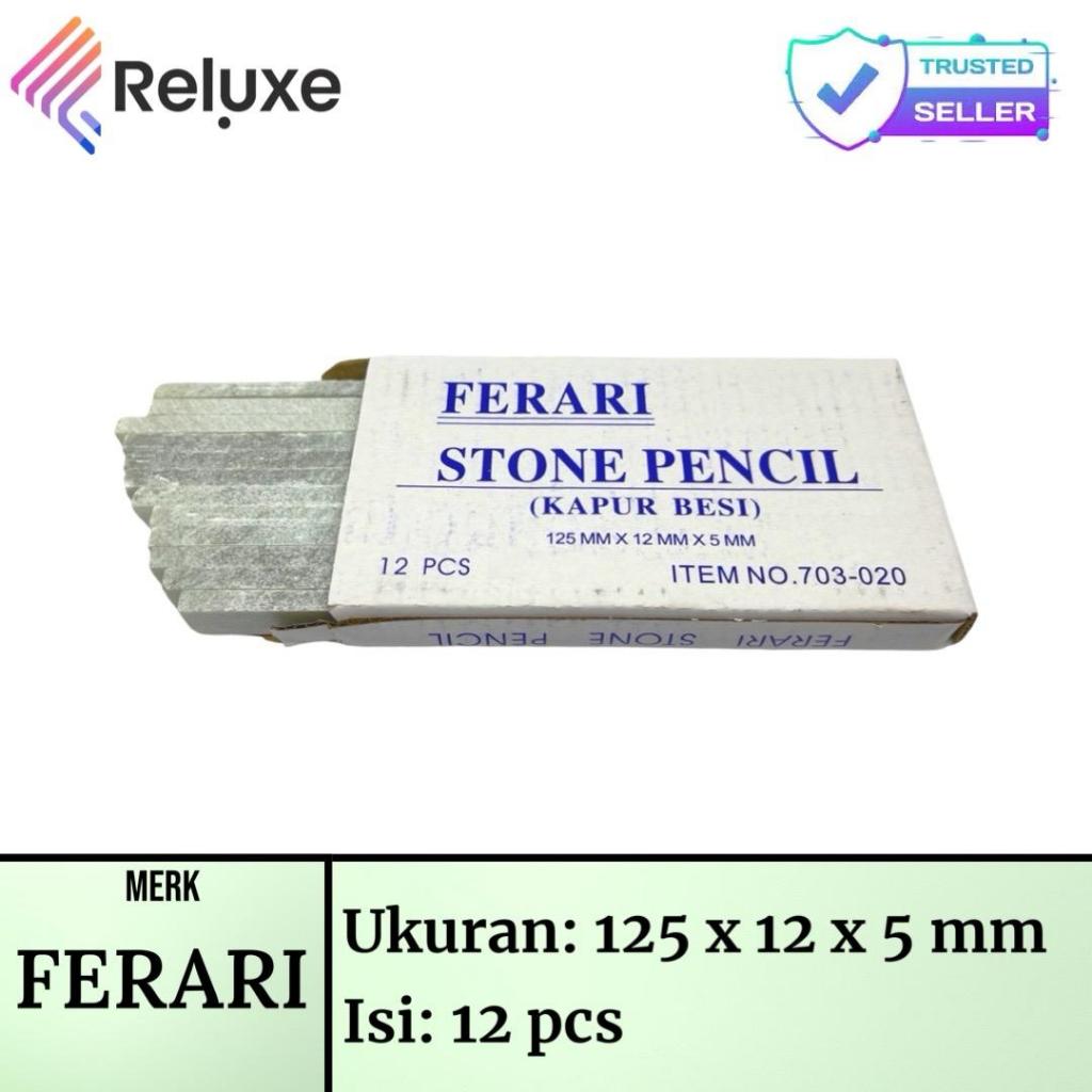 

FERARI Kapur Besi / Plate Stone Pencil / Pensil Tulis Besi [Per 12pcs]