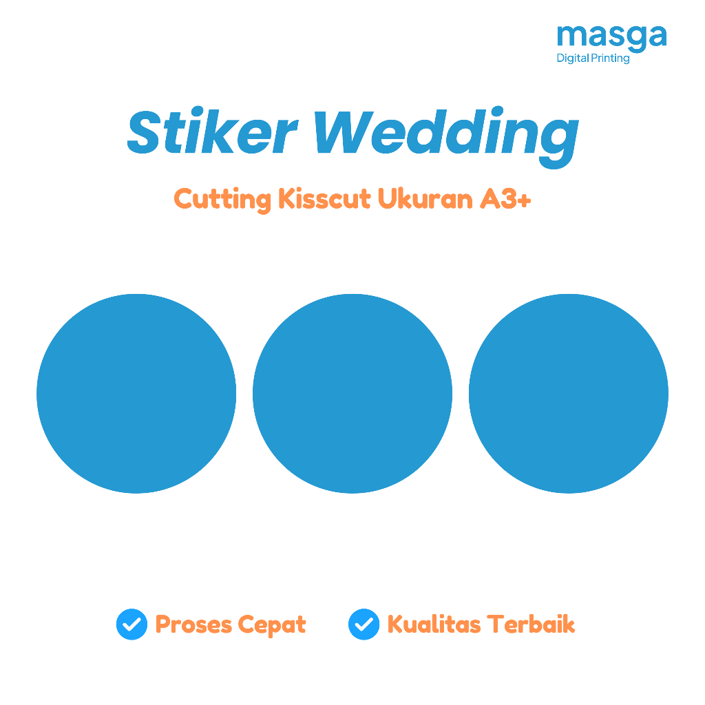 

Stiker Bulat Label Wedding / Stiker Kustom Bahan Kromo / Cetak Stiker Kisscut